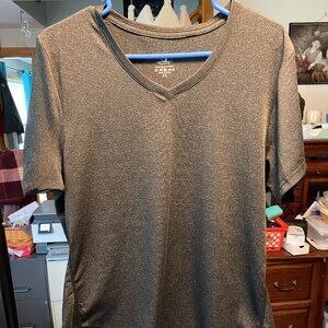 icyzone Womens's Running Fitness Sport V-Neck T-Shirt XL Black